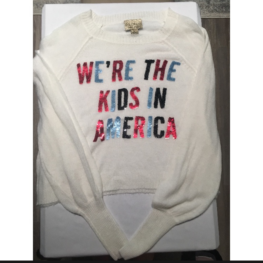 Wildfox White Label Kids in America Sweater - Picture 2 of 4